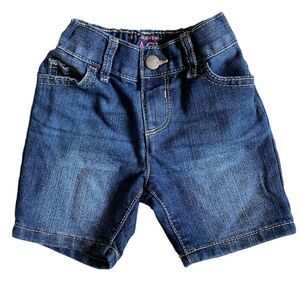 The Children's Place Toddler Girls Denim Shortie Shorts Size 12-18 M Mid Wash